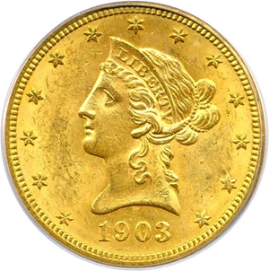 image for: 1903-O $10 PCGS/CAC MS62