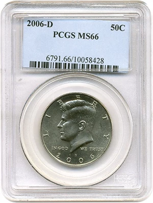 image for: 2006-D 50c PCGS MS66
