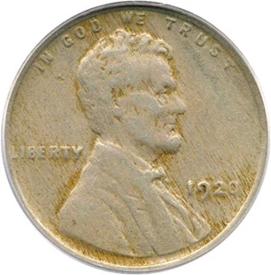 image for: Mint Error: 1920 1c PCGS F15 (Struck on Argentina 10 Cent. Planchet)