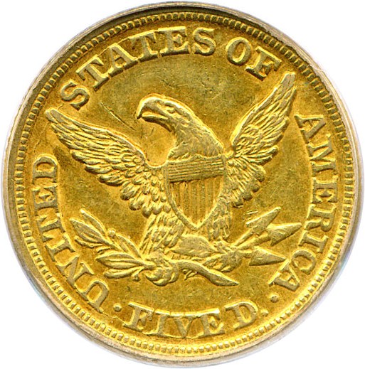 image for: 1851-D $5 PCGS XF45