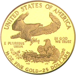 image for: 1987-P Gold Eagle $25 PCGS Proof 69 DCameo