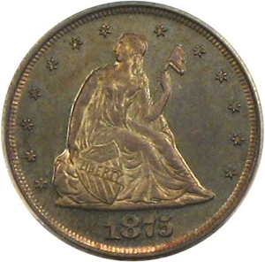 image for: 1875 20c PCGS Proof 65