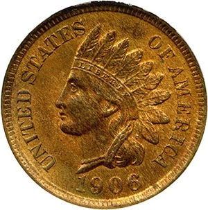 image for: 1906 1c DGS AU58