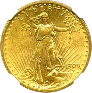 image for: 1909 $20 NGC MS61