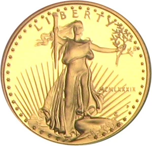image for: 1989-P Gold Eagle $10 PCGS Proof 69 DCameo