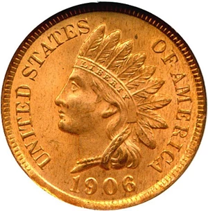 image for: 1906 1c NGC MS65 RD