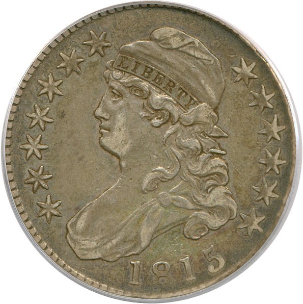 image for: 1815/2 50c PCGS/CAC XF45