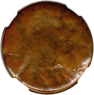 image for: Mint Error: No Date Lincoln 1c NGC MS62 BN (Obverse Counterbrockage)