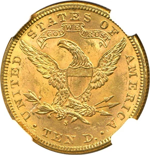 image for: 1907-S $10 NGC MS63