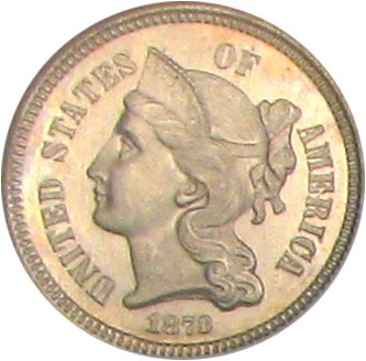 image for: 1873 3cN NGC/CAC Proof 65 Cameo (Closed 3)