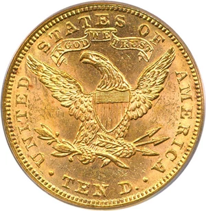 image for: 1883 $10 PCGS MS62