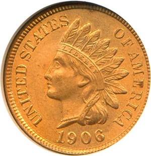 image for: 1906 1c NGC MS65 RD