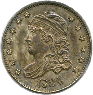 image for: 1834 H10c PCGS MS63