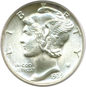 image for: 1939 10c PCGS/CAC MS67 FB
