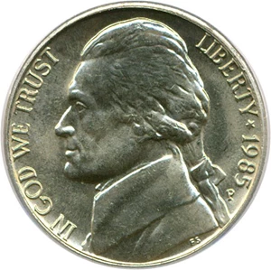 image for: 1985-P 5c PCGS MS65 FS