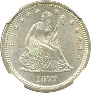 image for: 1877-S 25c NGC MS65