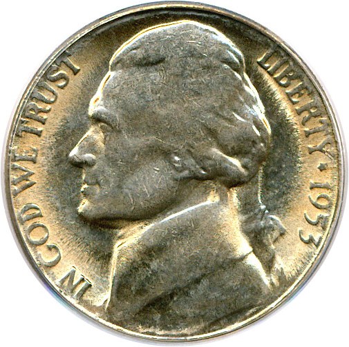 image for: 1953-S 5c PCGS MS64