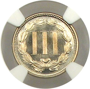 image for: 1874 3cN NGC/CAC Proof 66 Cameo