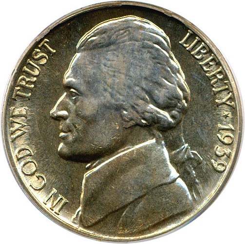 image for: 1939-S 5c PCGS MS65 FS (Reverse of 1938)