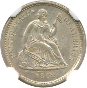 image for: 1862 H10c NGC MS64