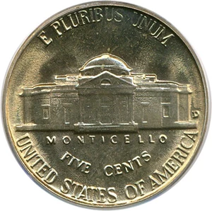 image for: 1957-D 5c PCGS MS65 FS