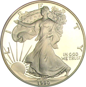 image for: 1990-S Silver Eagle $1 NGC Proof 69 UCameo