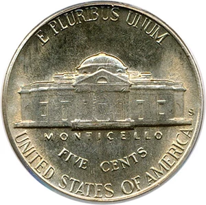 image for: 1949-S 5c PCGS MS64