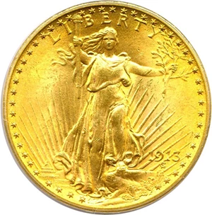 image for: 1913 $20 PCGS MS64