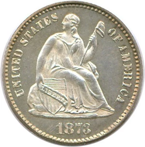 image for: 1873 H10C PCGS Proof 64 Cameo