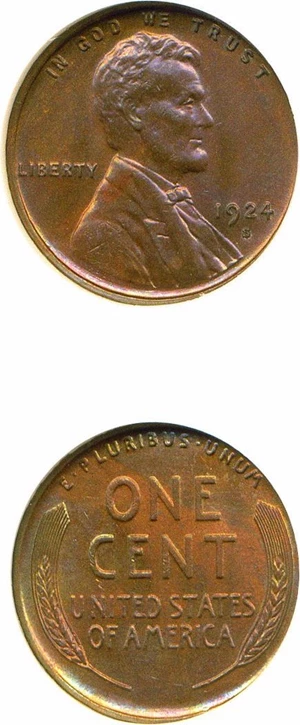 image for: 1924-S 1c NGC MS65 RB