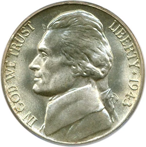 image for: 1943-S 5c PCGS MS66 FS