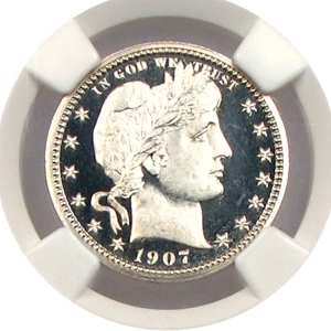 image for: 1907 25c NGC Proof 67 Cameo