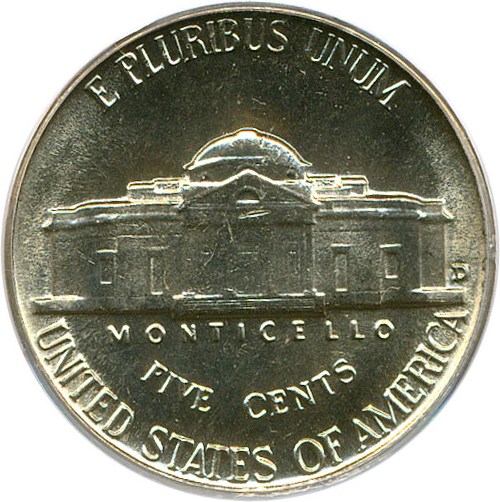 image for: 1953-D 5c PCGS MS64 FS