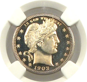 image for: 1903 25c NGC/CAC Proof 66 Cameo