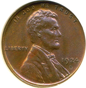 image for: 1924-S 1c NGC MS65 RB