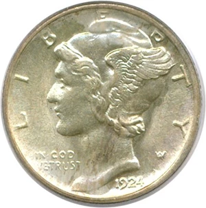 image for: 1924-S 10c PCGS MS64 FB