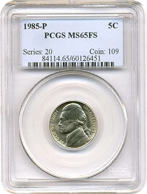 image for: 1985-P 5c PCGS MS65 FS