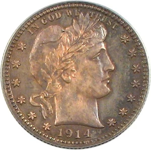 image for: 1914 25c PCGS Proof 63