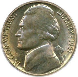image for: 1957-D 5c PCGS MS65 FS