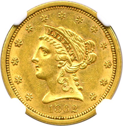 image for: 1862 $2 1/2 NGC AU55