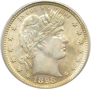 image for: 1898 25c PCGS MS64