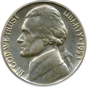 image for: 1953 5c PCGS MS64