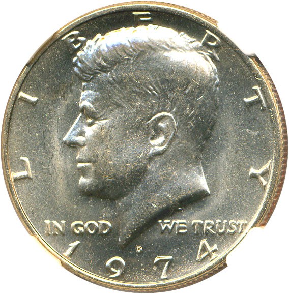 image for: 1974-D 50c NGC MS64  (Doubled Die Obverse, FS-101)