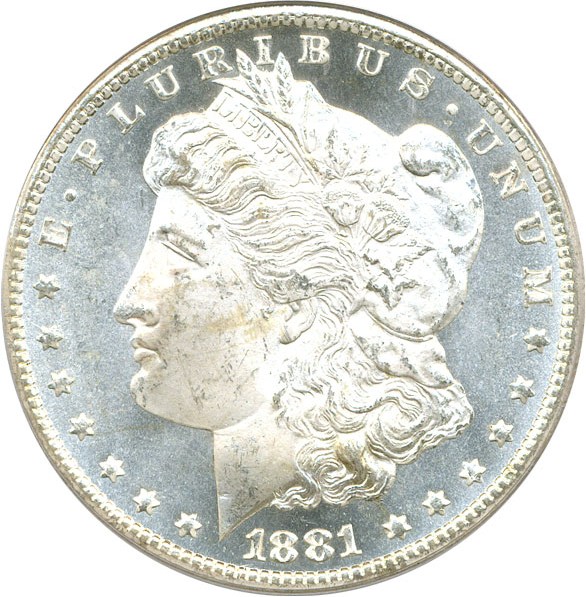 image for: 1881-CC $1 PCGS/CAC MS65 PL  OGH