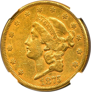 image for: 1875-CC $20 NGC XF40
