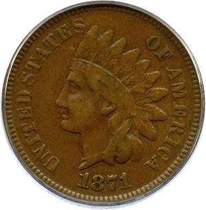 image for: 1871 1c PCGS F15