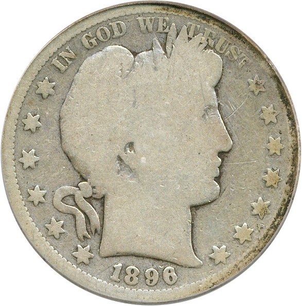 image for: 1896-S 50c PCGS AG03 