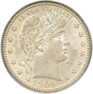 image for: 1906 25c PCGS MS64