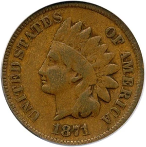 image for: 1871 1c PCGS F12