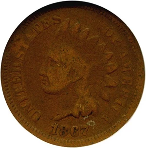 image for: 1867 1c NGC Good-4